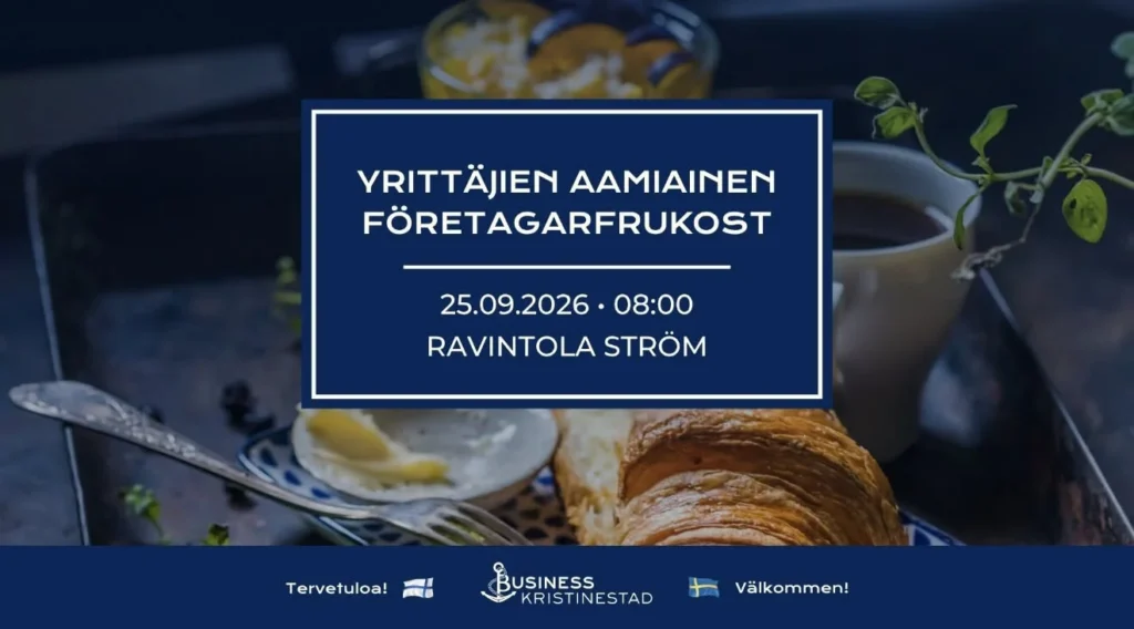 Yrittäjäaamiainen Ravintola Strömissä 25. syyskuuta 2026